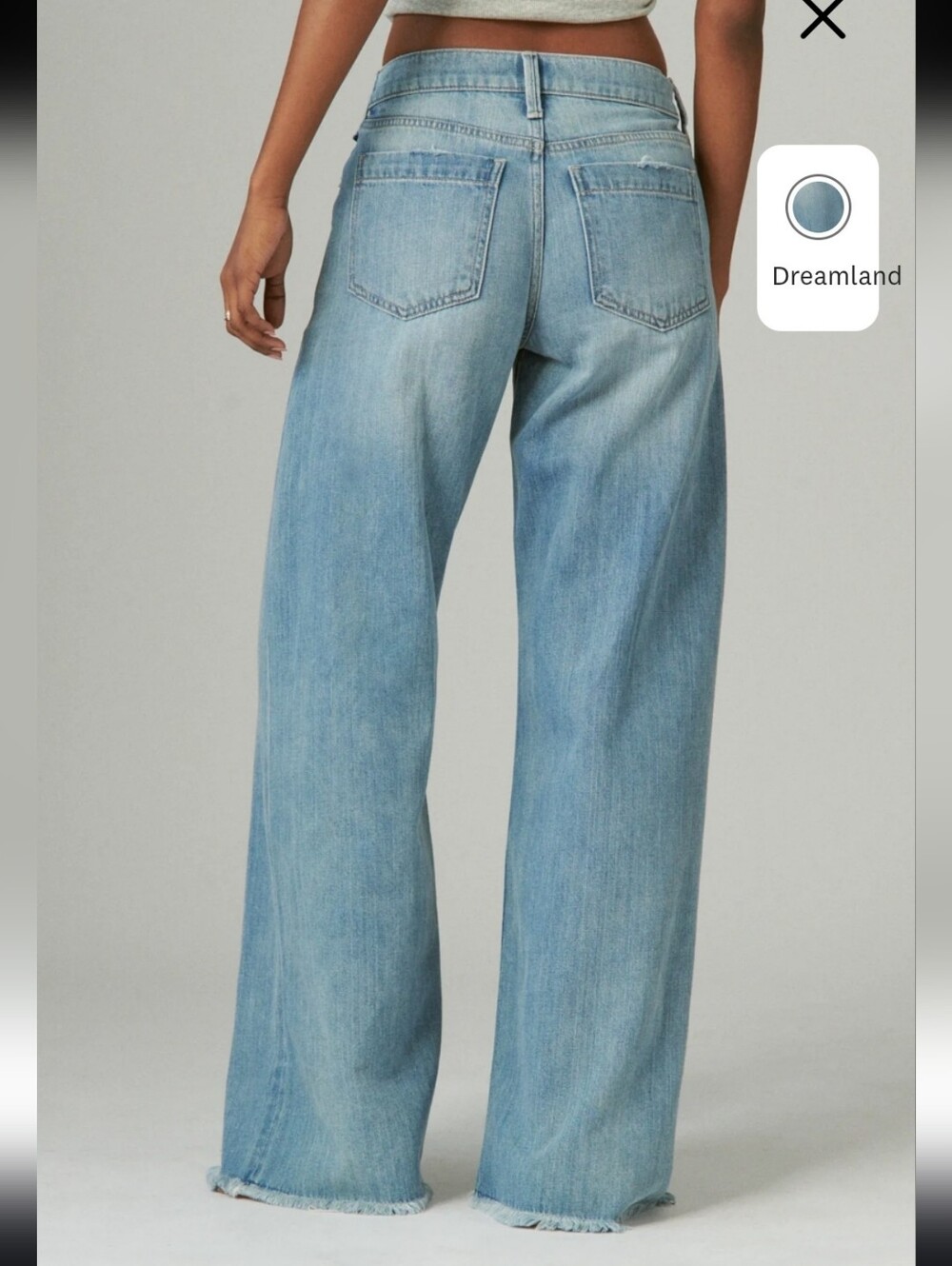 Lucky Brand Light Wash Palazzo Jeans - Picture 3 of 13